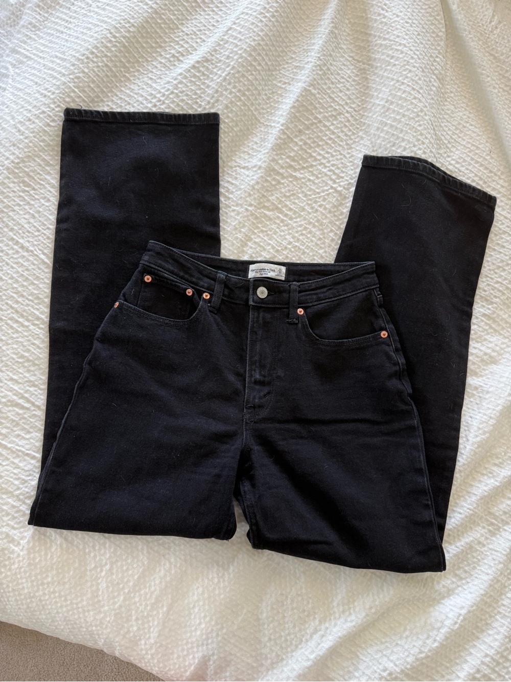 Abercrombie & Fitch Black 90s Relaxed HR Jeans